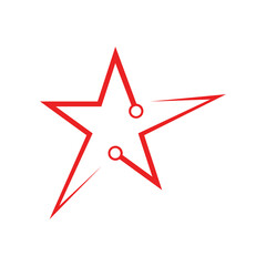 Star icon Template vector illustration design