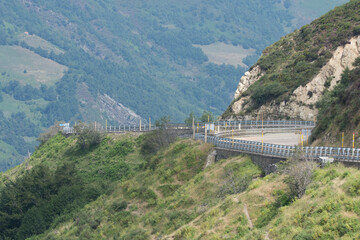 Paisaje del Puerto de Pajares frontera entre Le&oacute;n y Astur&iacute;as