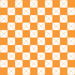 Orange seamless geometric pattern with triangles