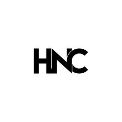 hnc letter original monogram logo design