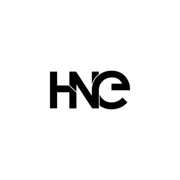 hne letter original monogram logo design