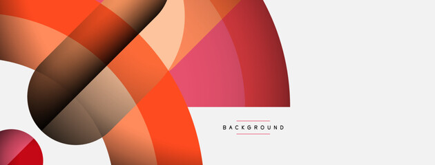 Obraz premium Trendy shapes, color minimal design composition, lines and shadows for wallpaper banner background or landing page