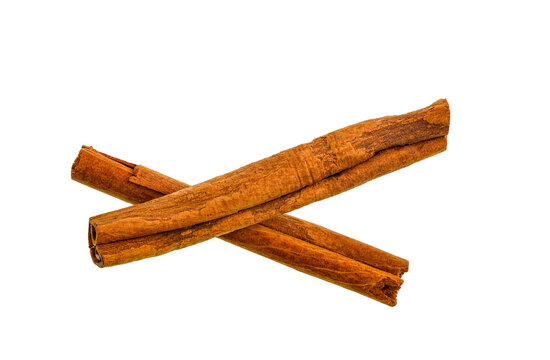 Cinnamon Sticks Isolated on White Background