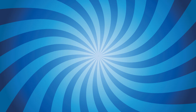 White And Blue Sunburst Background - Twisted Wallpaper Vector Illustration