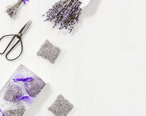 Lavender sachets home and wardrobe fragrance freshener, natural anti-repellent, transparent bags...