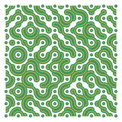 Color truchet tiling connections illustration