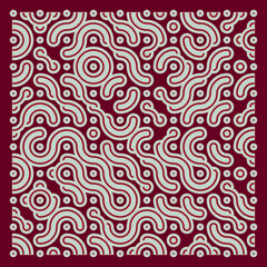 Color truchet tiling connections illustration