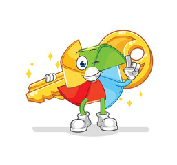 Obraz premium paper windmill robot character. cartoon mascot vector