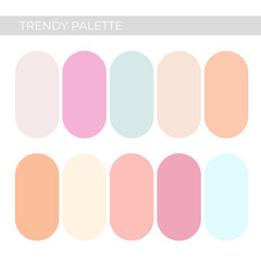 Trendy color palette template for your creative design