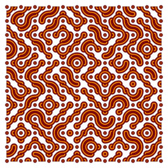 Color truchet tiling connections illustration