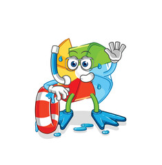 paper windmill no brain vector. cartoon character