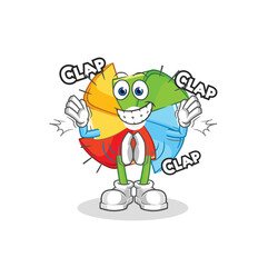 paper windmill director mascot. cartoon vector