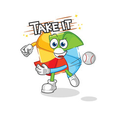 paper windmill smash at badminton cartoon. cartoon mascot vector