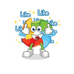 paper windmill pick flowers in spring. character vector