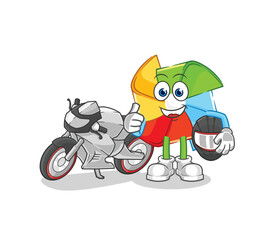 paper windmill drill the ground cartoon character vector