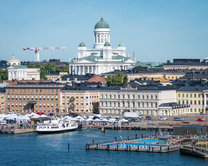 Fototapeta na wymiar View of Helsinki from the Sea