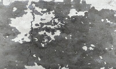 Wall fragment with scratches and cracks.vintage dirty exfoliating plaster Textured background peeling of colour wallpaper cement.The​ pattern​ of​ surface​ wall​ concrete​ for​ background.