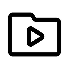 Music File Icon with Outline Style