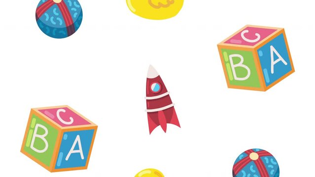 kids toys entertainment pattern animation