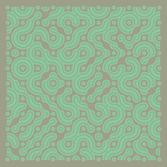 Color truchet tiling connections illustration