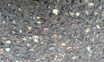 Abstract background with lot of various shape peeble stones. 