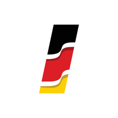 German Alphabet Flag I