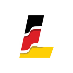 German Alphabet Flag L