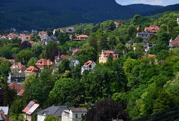 Aerial View of the Old Town of Rudolstadt, Thuringia