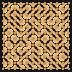 Color truchet tiling connections illustration