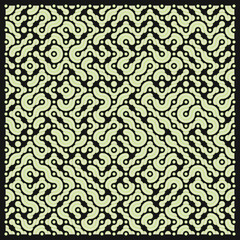 Color truchet tiling connections illustration
