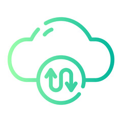 zigzag arrow gradient icon