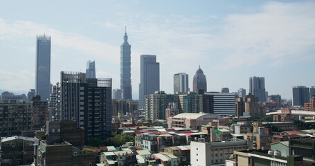 Fototapeta premium Taipei city skyline