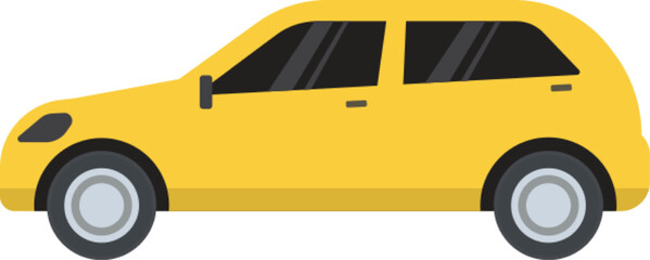 Yellow Car vector template