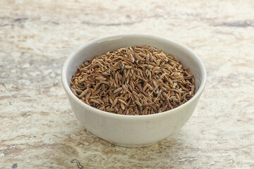 Zira seeds in the bowl