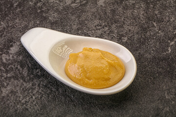 Peanut butter in the bowl