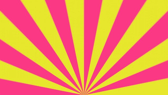 Spirale - Farbf&auml;cher - Strahlen pink gelb