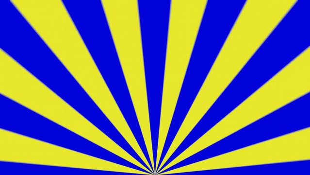 Spirale - Farbf&auml;cher - Strahlen gelb blau ukraine