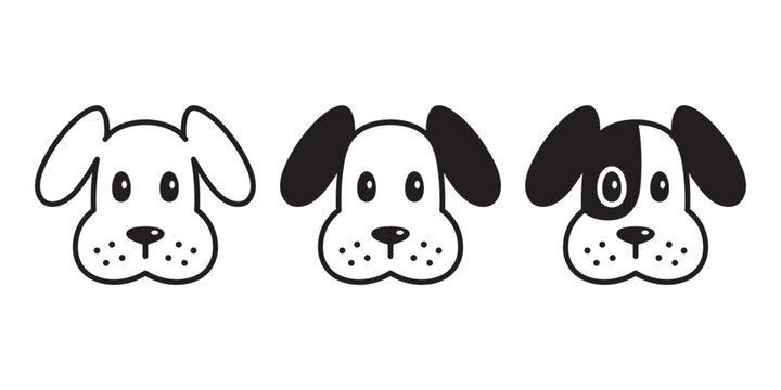 dog vector icon puppy pet french bulldog bone character cartoon symbol tattoo stamp scarf illustration design isolated