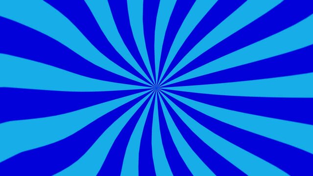 Spirale - Farbf&auml;cher - Strahlen hellblau dunkelblau