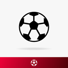 Fototapeta premium Ball for football icon set isolated on background for tournament, soccer cup logo. Vector Illustration