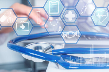 Holograms on the background of doctor online