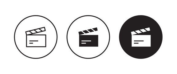Video icon. film strip vector, flat design best vector icon