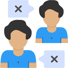 Fototapeta premium People Disagree Icon