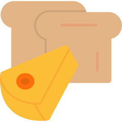 Cheese Bread Icon