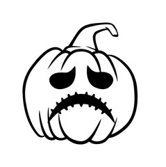 halloween pumpkins Jack O Lanterns faces. pumpkin icon. Scary Halloween pumpkin. 