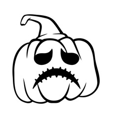 halloween pumpkins Jack O Lanterns faces. pumpkin icon. Scary Halloween pumpkin. 
