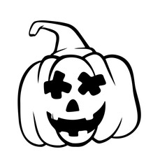 halloween pumpkins Jack O Lanterns faces. pumpkin icon. Scary Halloween pumpkin. 