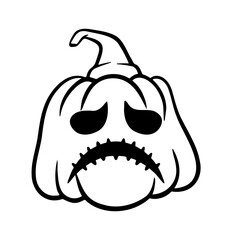 halloween pumpkins Jack O Lanterns faces. pumpkin icon. Scary Halloween pumpkin. 