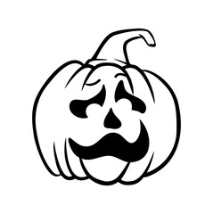 halloween pumpkins Jack O Lanterns faces. pumpkin icon. Scary Halloween pumpkin. 