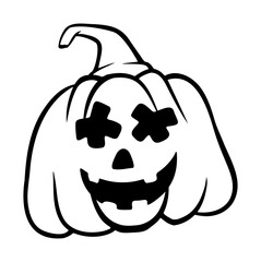 halloween pumpkins Jack O Lanterns faces. pumpkin icon. Scary Halloween pumpkin. 
